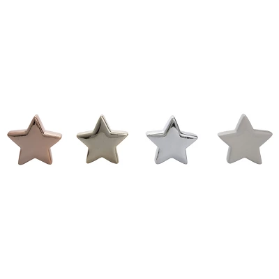 Transpac Ceramic Star Decor Set Of 4 Christmas Home Decorations Clay Decorative Objects For Holiday Cheer 1 Transpac Ceramic Star Decor Set Of 4 Christmas Home Decorations Clay Decorative Objects For Holiday Cheer