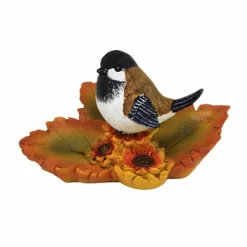 Transpac 3.5 Inch Autumn Bird On Leaf , Fall Leaves Spotted Towhee (1PC) -Home Decor Store GUEST f225a92b bf2d 4280 a7ca 313af34b047c
