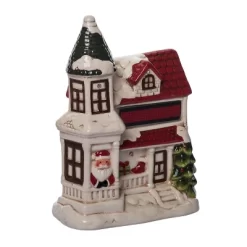 Transpac Dolomite Light Up Santa House With Music - Festive Christmas Decorative Object For Holiday Cheer -Home Decor Store GUEST f746560b 5eda 454a bee7 9b85d3822bc6