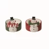 Transpac Dolomite Snowman Set Of 2 Multicolored Charming Christmas Decor For Countertop Gifts
