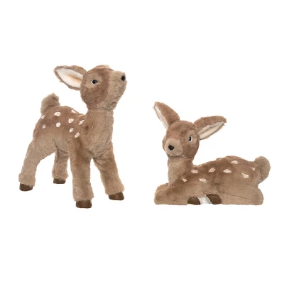 Transpac Christmas Foam Sisal Standing Sweet Deer Set Of 2 Christmas Home Decorations 1 Transpac Christmas Foam Sisal Standing Sweet Deer Set Of 2 Christmas Home Decorations